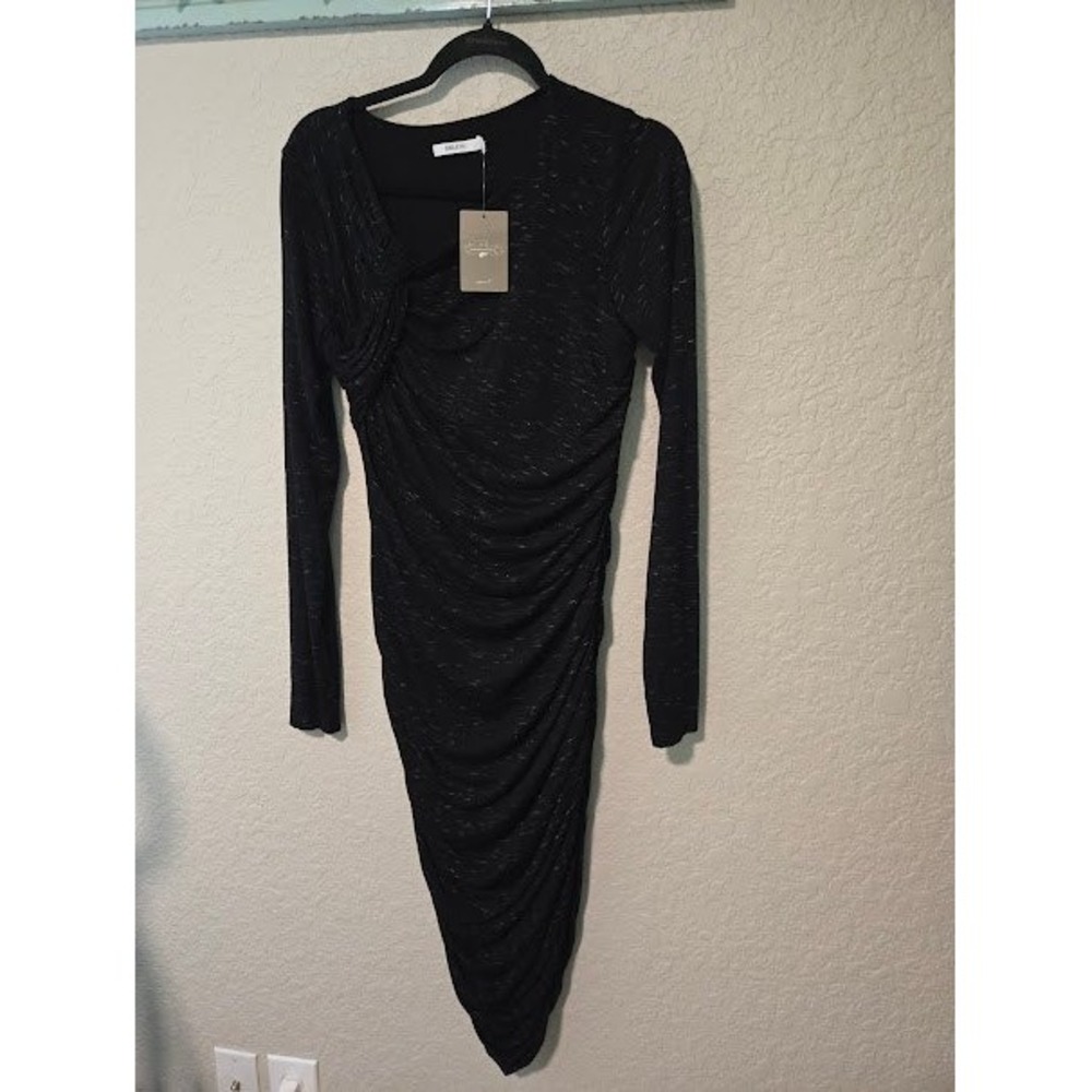 Bailey 44 Black Heathered Body Con Dress